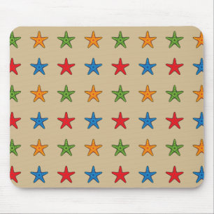 Cute Colourful Cartoon Starfish Set Mouse Pad