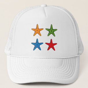 Cute Colourful Cartoon Starfish Set Trucker Hat