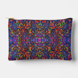 Cute colourful chakra pattern checkbook cover accessory pouch
