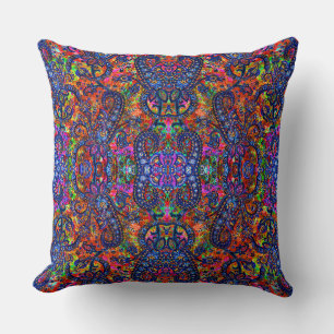 Cute colourful chakra pattern cushion
