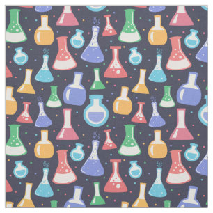 Cute Colourful Chemistry Themed Fabric Lab Flasks