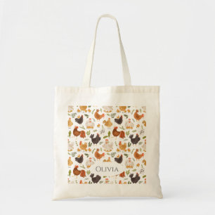 Cute Colourful Chickens  – for Chicken Lovers  Tote Bag