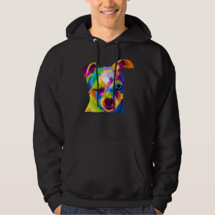 Cute Colourful Chihuahua Puppy Face Pop Art Portra Hoodie