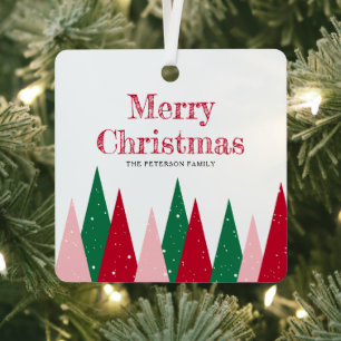 Cute Colourful Christmas Trees Modern Decor Metal Tree Decoration