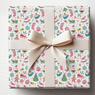 Cute Colourful Christmas Wrapping Paper