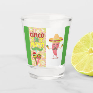 Cute Colourful Cinco de Mayo Party Shot Glass