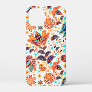 Cute colourful classic floral patterns iPhone 12 mini case
