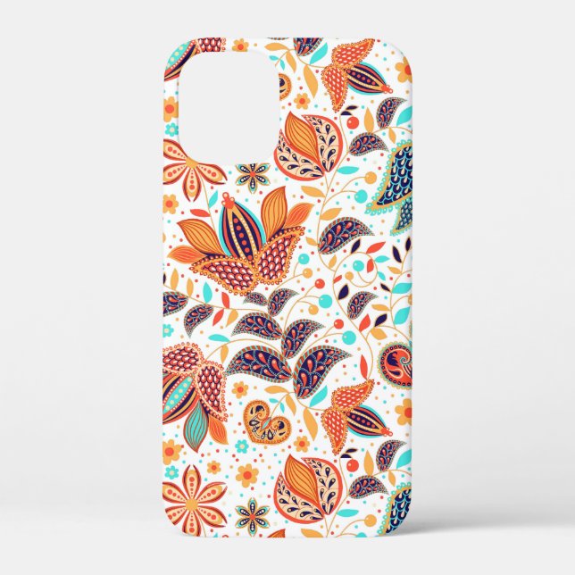 Cute colourful classic floral patterns Case-Mate iPhone case (Back)