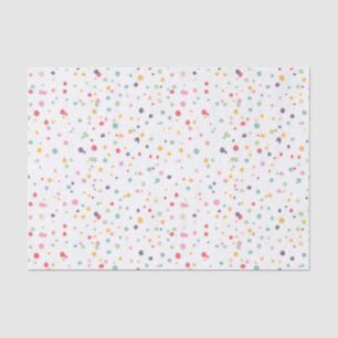Cute Colourful Confetti Dots Pattern Tissue Paper
