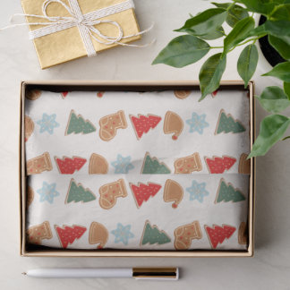 Cute Colourful Cookies Pattern Christmas Tissue Paper
