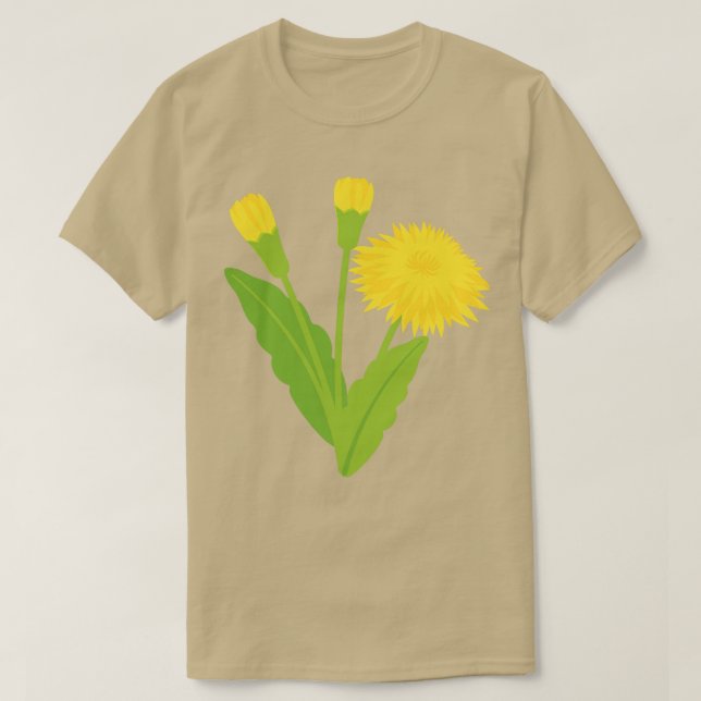 Cute Colourful Dandelion T-Shirt (Design Front)