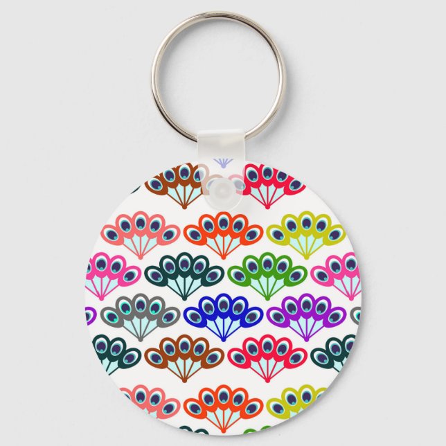Cute colourful decorative pattern Case-Mate samsun Key Ring (Front)
