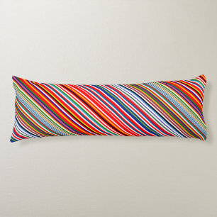 Cute colourful decorative stripes body cushion