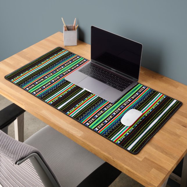 Cute colourful decorative tribal pattern desk mat (Office 2)