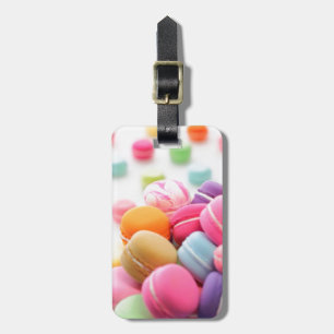 Cute Colourful Dessert French Macaron Luggage Tag