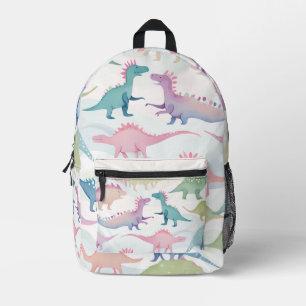 Cute Colourful Dinosaurs Pattern Printed Backpack