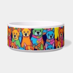 Cute colourful dogs happy dogs