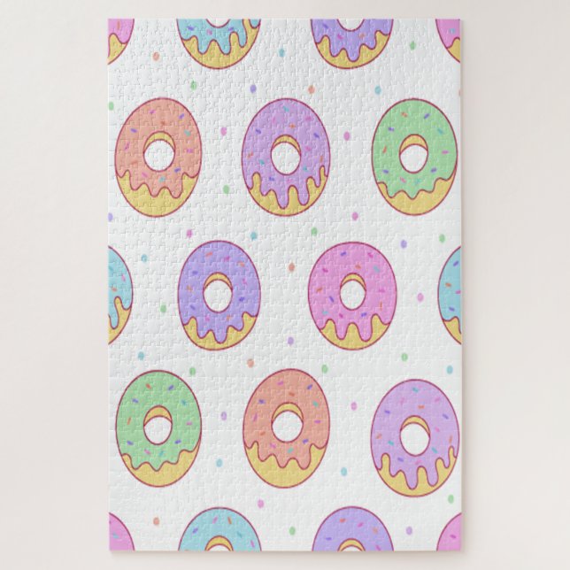 Cute Colourful Doughnuts Jigsaw Puzzle (Vertical)