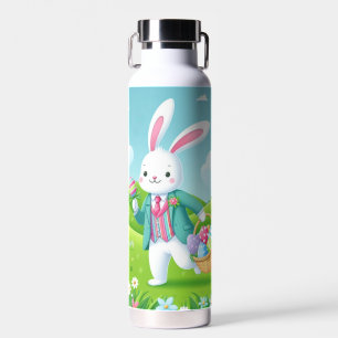 Cute, colourful Easter bunny Water Bottle