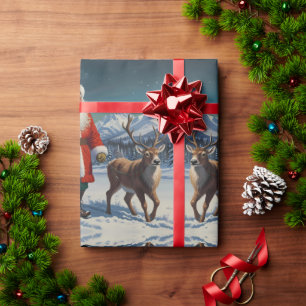 Cute Colourful Festive Christmas holiday wrapping  Paper