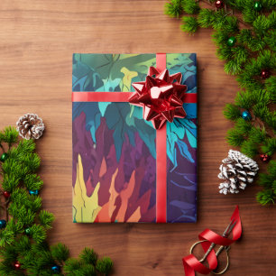 Cute Colourful Festive Christmas holiday wrapping  Paper