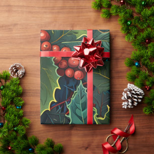 Cute Colourful Festive Christmas holiday wrapping Paper