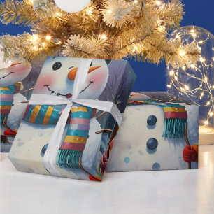 Cute Colourful Festive Christmas holiday wrapping Paper