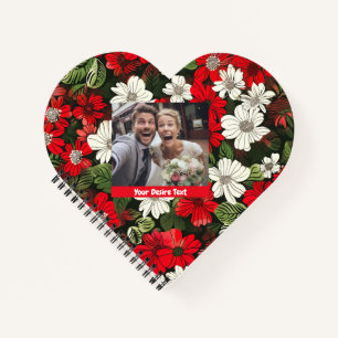 Cute Colourful Floral Custom Spiral Notebook