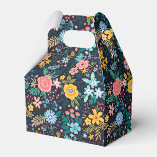 Cute Colourful Floral Pattern Favour Box