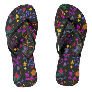Cute colourful floral pattern  jandals
