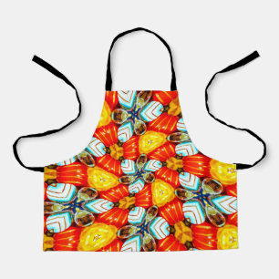 Cute Colourful Flower Patterns Apron