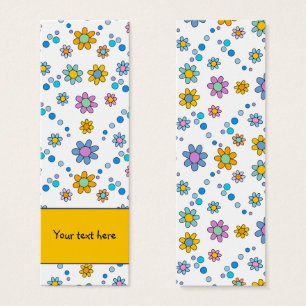 Cute colourful flowers design Bookmark