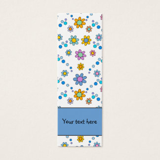 Cute colourful flowers design Bookmark