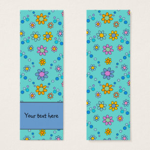 Cute colourful flowers design Bookmark