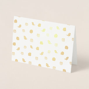 Cute colourful foil card