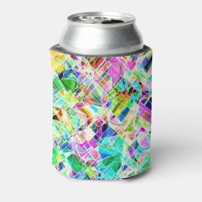Cute colourful fragments design can cooler (Can Back)