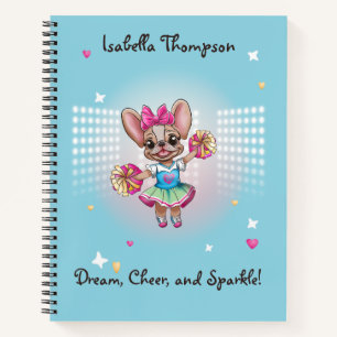 Cute Colourful Frenchie Pawsitive School Spirit Notebook