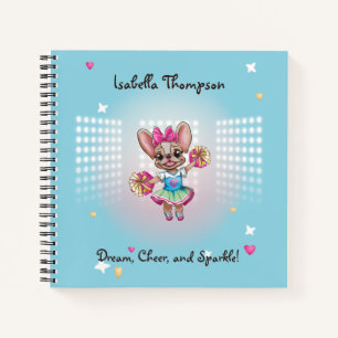 Cute Colourful Frenchie Pawsitive School Spirit Notebook