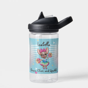 Cute Colourful Frenchie Pawsitive School Spirit Water Bottle