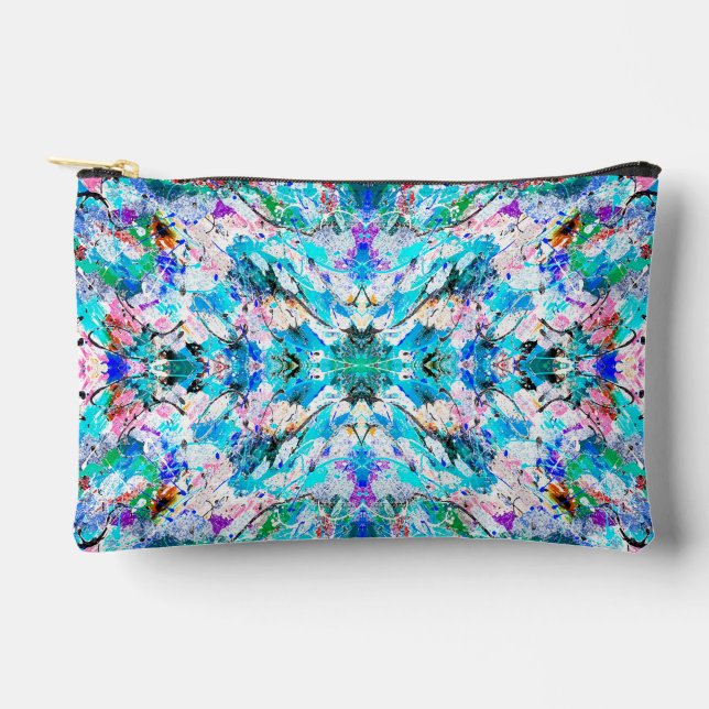 Cute colourful fresque painting design accessory pouch (Front)