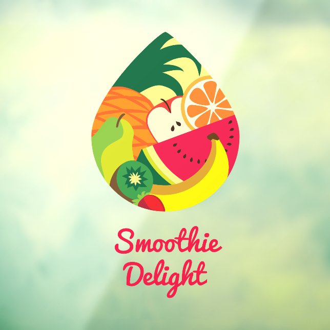 Cute Colourful Fruit Juice Smoothie Logo Custom Ba (Sheet 3)
