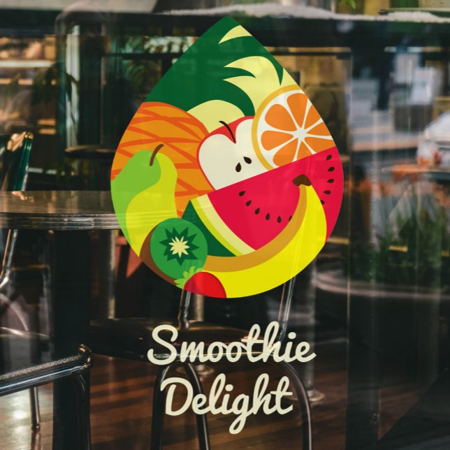 Cute Colourful Fruit Juice Smoothie Logo Custom Ba (Creator Uploaded)