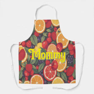 Cute Colourful Fruit Pattern – Fun Summer Design  Apron