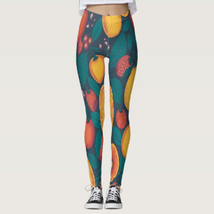 Cute Colourful Fruit Pattern – Fun Summer Design  Leggings