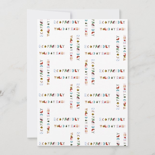 Cute Colourful Fun Eco Friendly Holiday Season (Front)