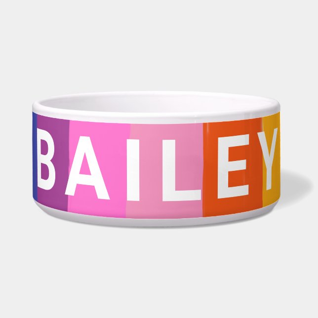 Cute Colourful Fun Rainbow Stripes Personalised (Front)