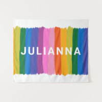 Cute Colourful Fun Rainbow Stripes Personalised