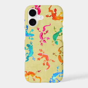 Cute colourful gecko lizard illustration
