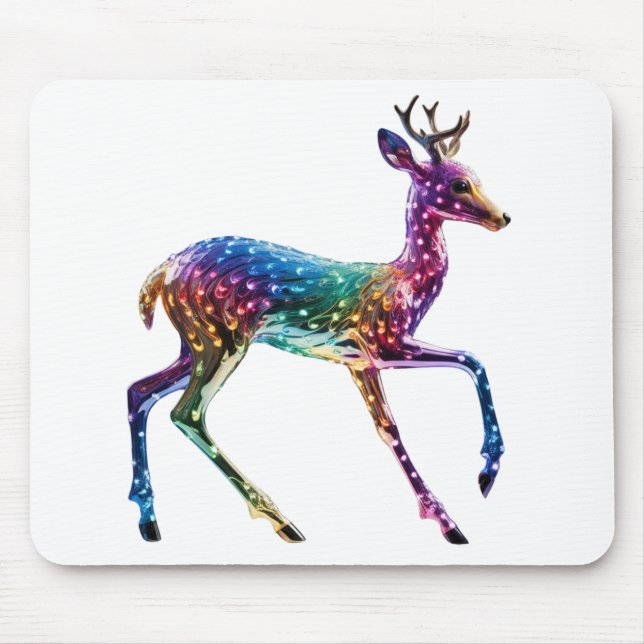 Cute Colourful Giraffe Mouse Pad (Front)