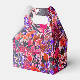Cute colourful girley vintage flowers mixed favour box